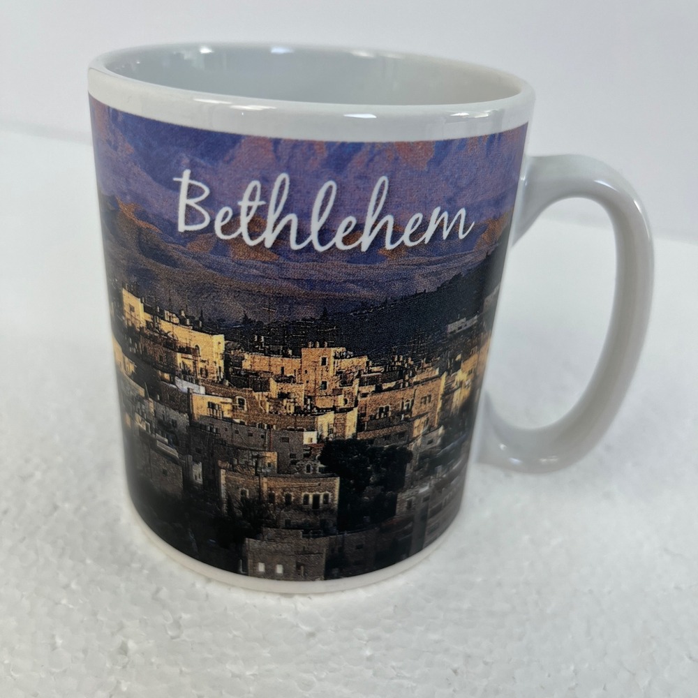 Bethlehem Coffee‎ Mug Cityscape Holy Land Landmark Ceramic Christmas